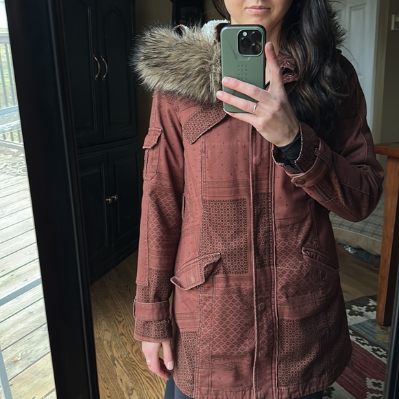 Hei Hei Parka Jacket Brunswick Print - Picture 1 of 12